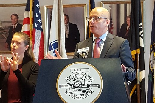 David D’Arcangelo speaking at a podium